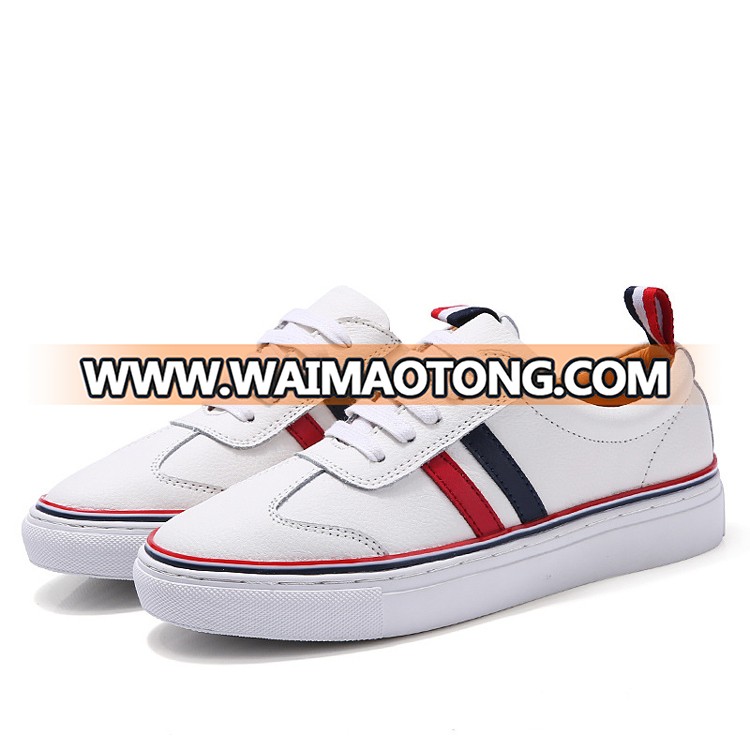 Classic Women White Casual Shoes Leather Shoes (FTS919-8)