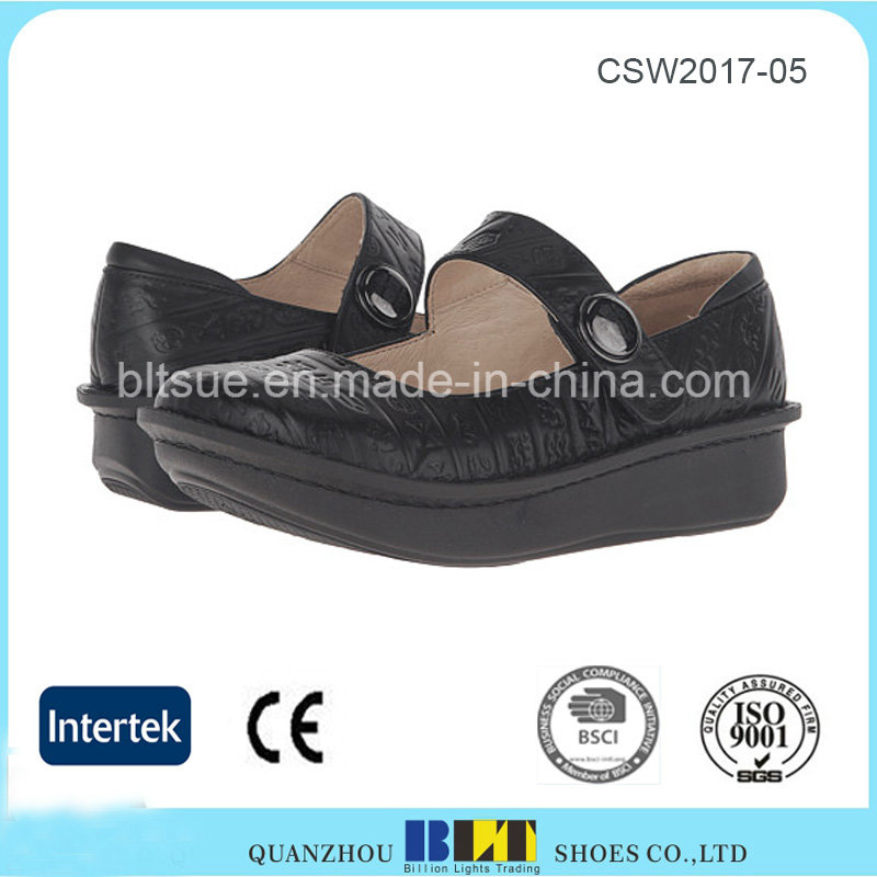 Wholesale Rubber Outsole Height Increasing Clogs Shoes for Women