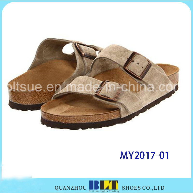 New Design Rubber Sole Men Cork Sandals